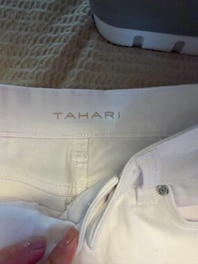 Tahari White High-Rise Women's Jeans